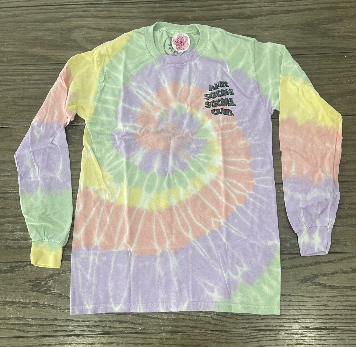 Anti Social Social Club × Designer ‼️ ASSC Anti Social Club Not Fair Tie Dye Rainbow Medium ‼️ Size M / US 6-8 / IT 42-44 - 4 Thumbnail