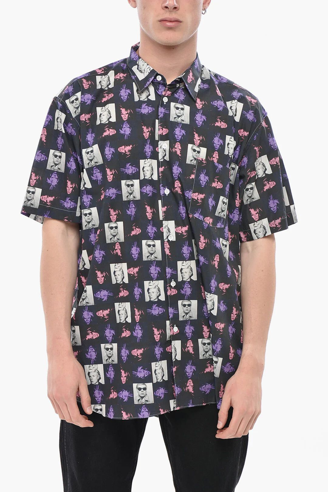 Comme des Garcons og1mm0426 Printed Cotton Shirt in Multicolor Size US XL / EU 56 / 4 - 1 Thumbnail