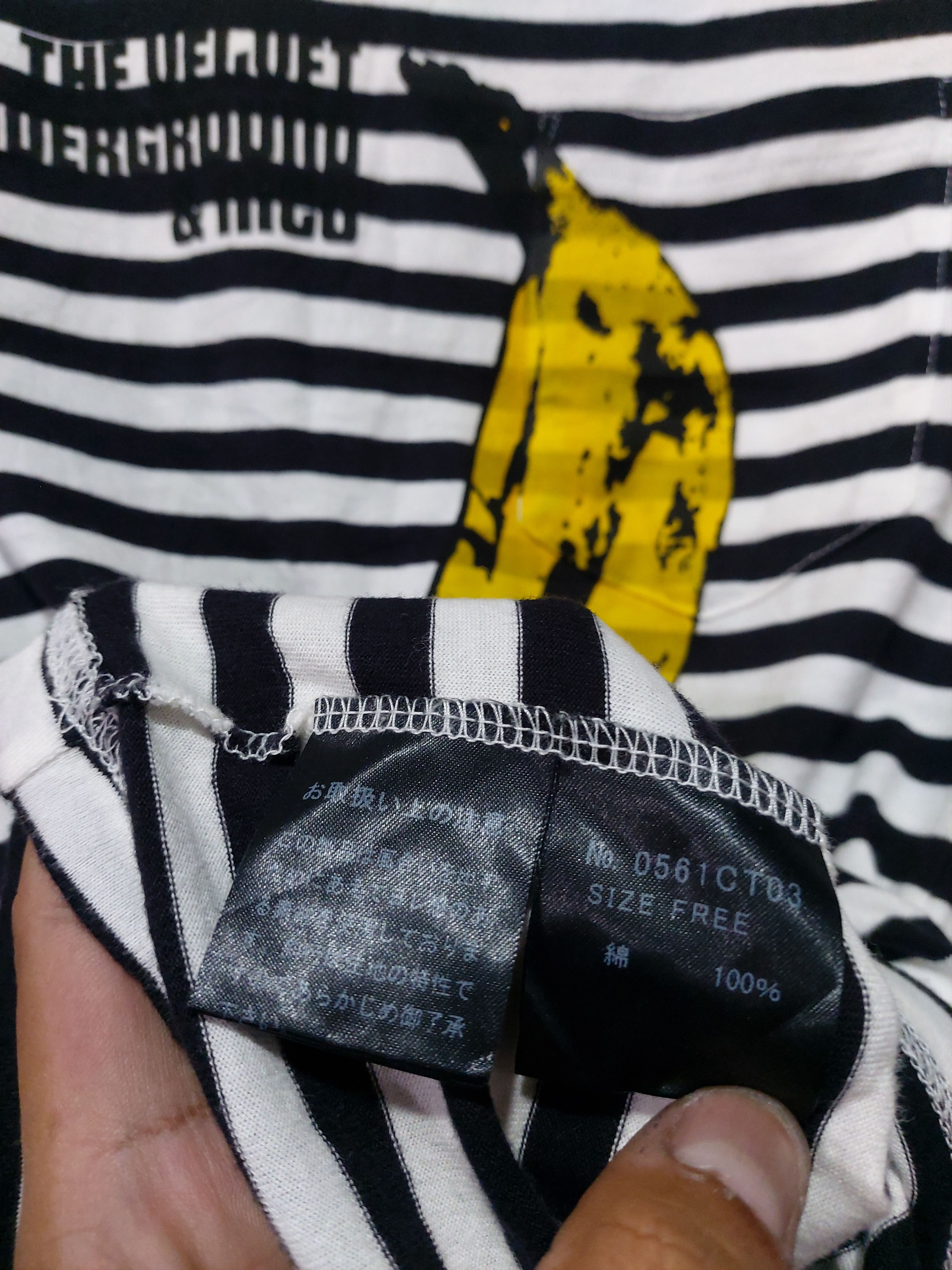Andy Warhol × Hysteric Glamour HYSTERIC GLAMOUR X ANDY WARHOL STRIPE BANANA LOGO SHIRT Size US M / EU 48-50 / 2 - 7 Thumbnail