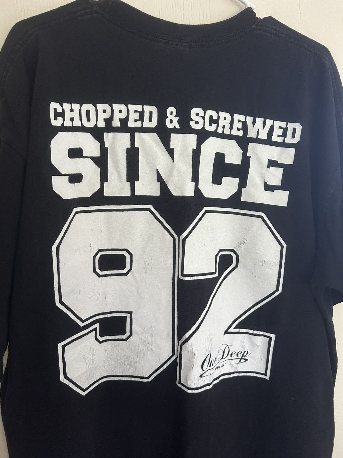 Vintage Vintage DJ Screw Chopped & Screwed Since ‘92 Texas Rap Tee Size US XXL / EU 58 / 5 - 9 Thumbnail