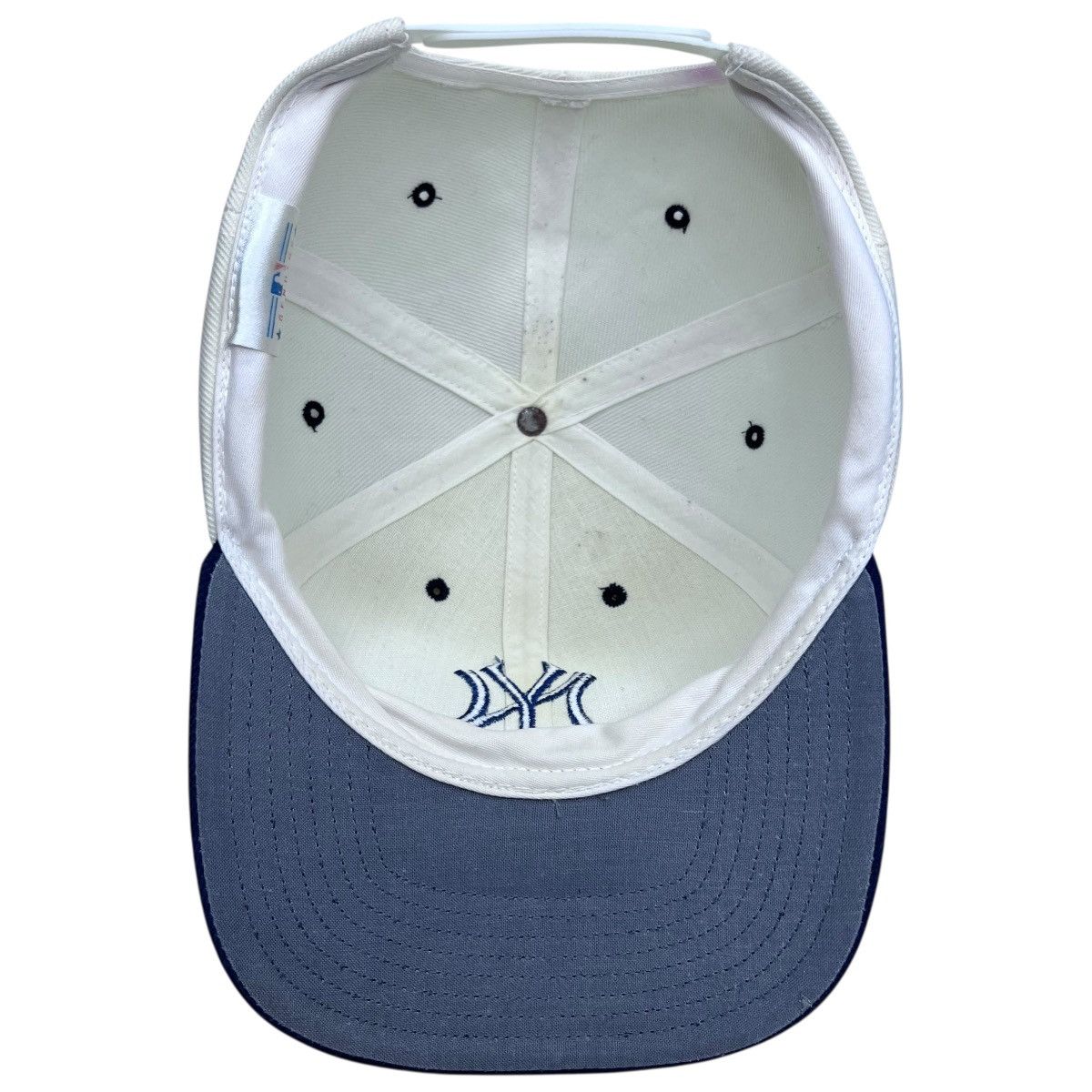 Twins 90s MLB New York Yankees Twins Two Tone Plain Logo Snapback Size ONE SIZE - 8 Thumbnail