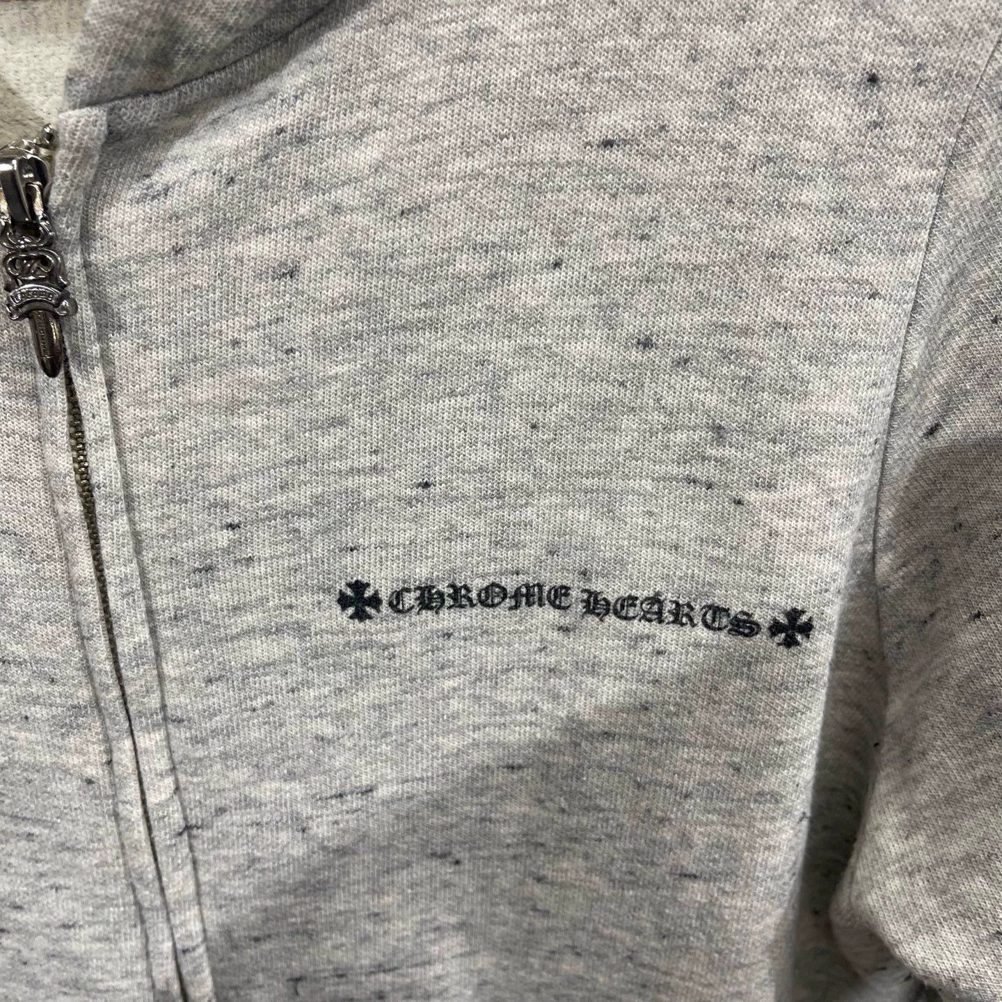 Chrome Hearts Chrome Hearts Gray Broken Sword Vines Silver Zip Jacket S Size S / US 4 / IT 40 - 4 Thumbnail
