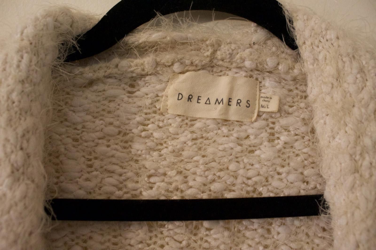 Designer Dreamers Cozy Open Front Cardigan in Cream SZ M/L Size L / US 10 / IT 46 - 2 Thumbnail