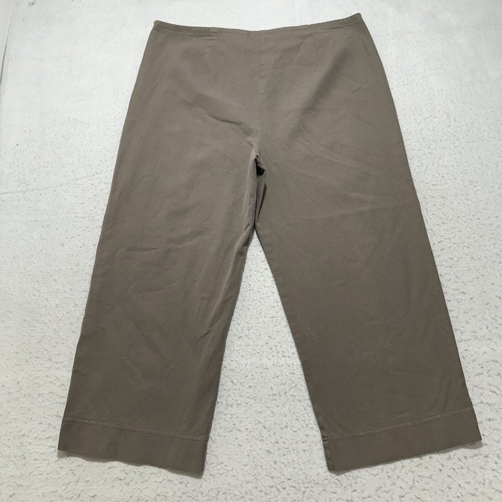 Chicos Chico's Design Large Brown High Rise Capri Pants (34x21) Size 34" / US 12 / IT 48 - 7 Thumbnail