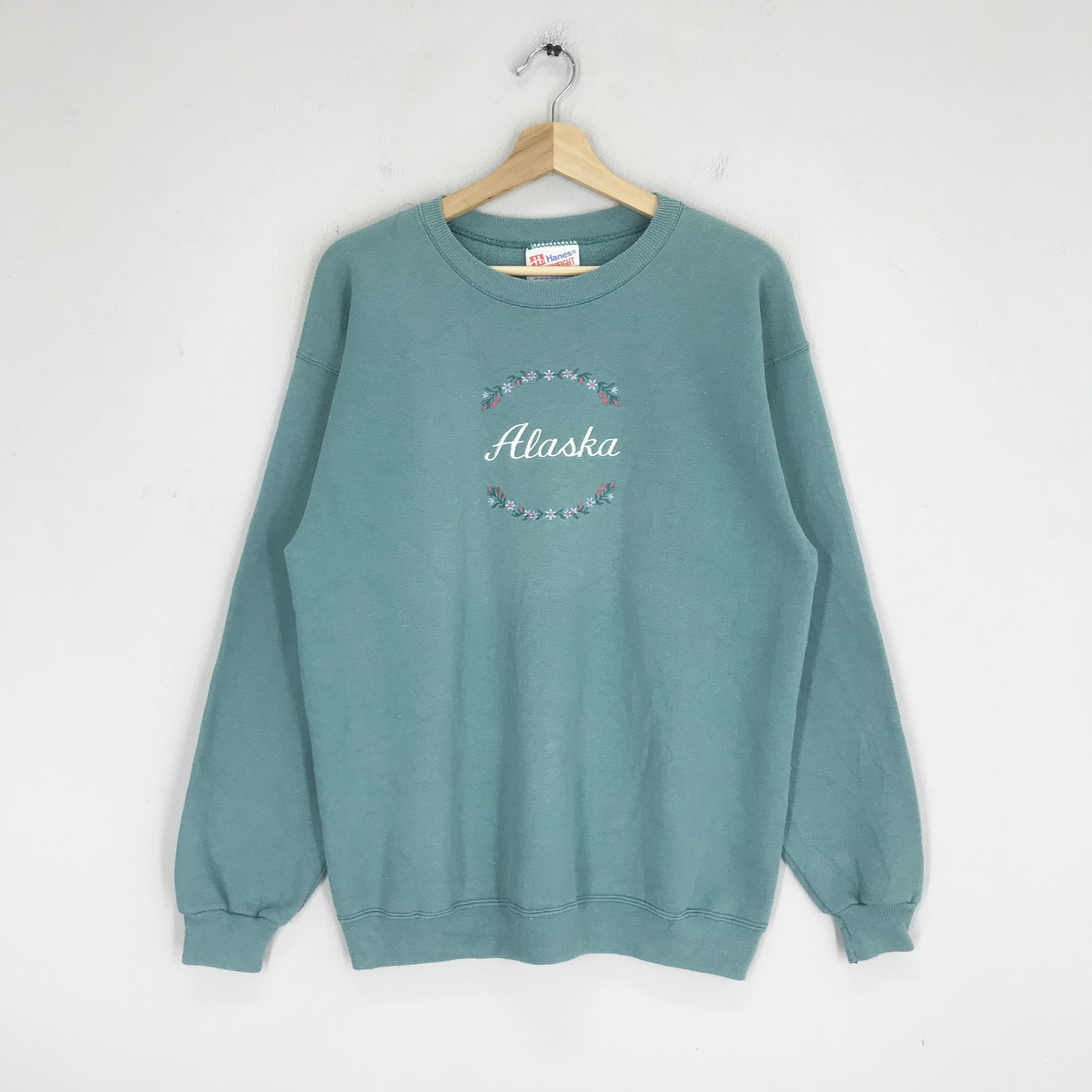 Vintage Vintage 90s Alaska Sweatshirts - 172 Size US M / EU 48-50 / 2 - 1 Thumbnail