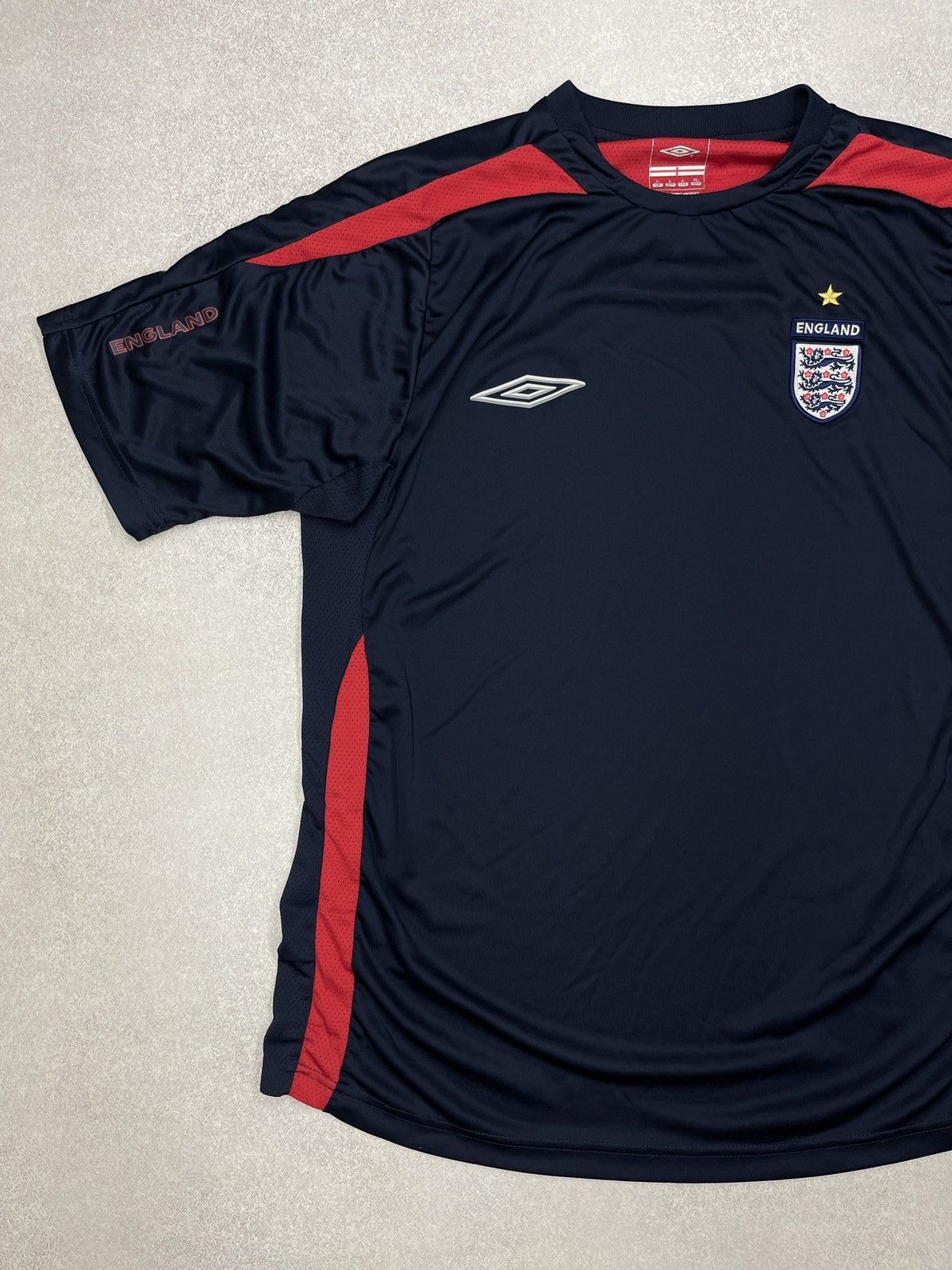 Umbro Vintage Umbro England Soccer Jersey Navy Y2K Football Size US L / EU 52-54 / 3 - 3 Thumbnail