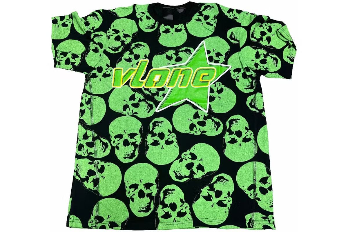 Vlone VLONE Crypt Green Skull T-Shirt Size US XL / EU 56 / 4 - 1 Thumbnail