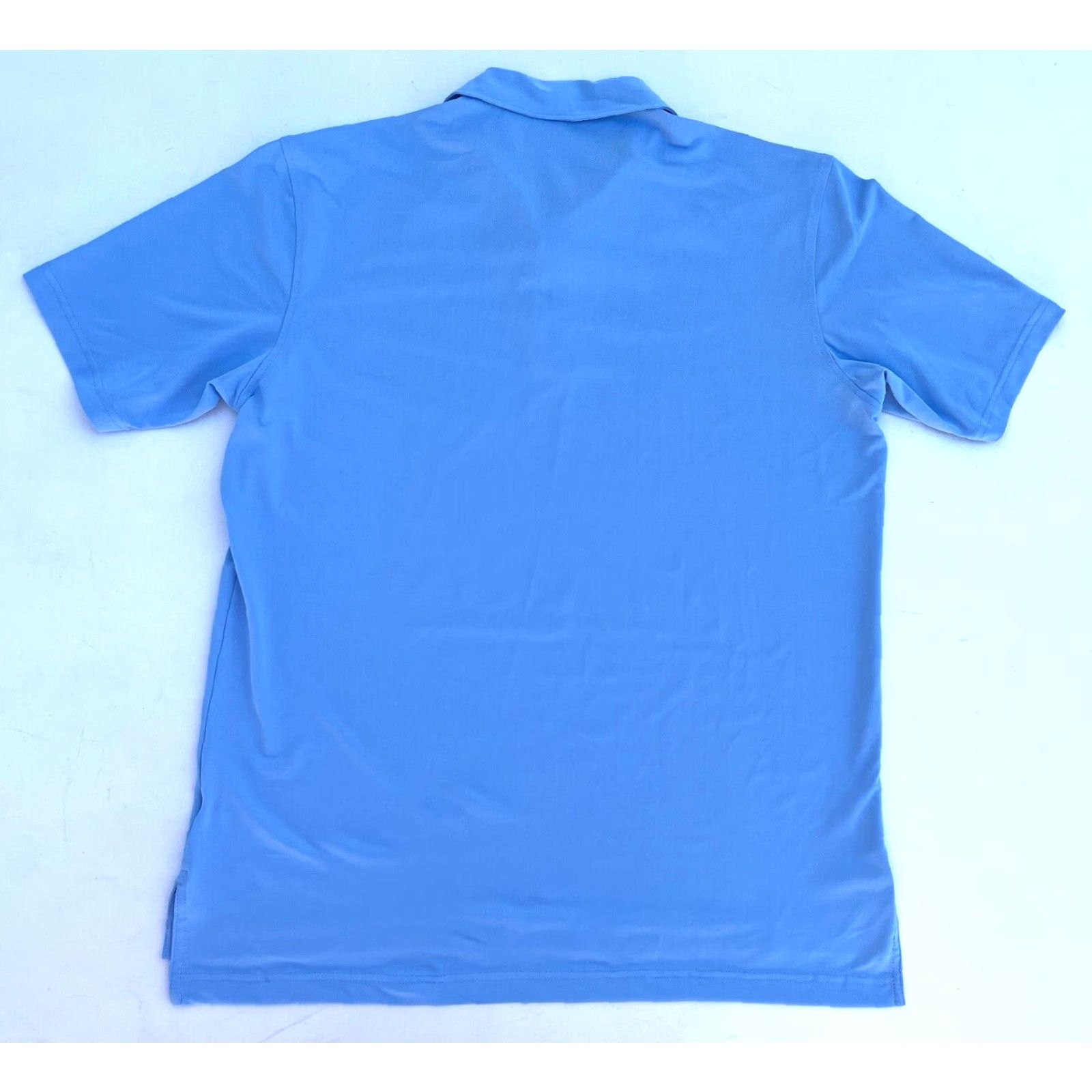 Peter Millar Peter Millar Summer Comfort Performance Polo Shirt Sz L Mens Polo Short Sleeve Blue Solid | Golf | Classic Preppy Size US L / EU 52-54 / 3 - 2 Thumbnail