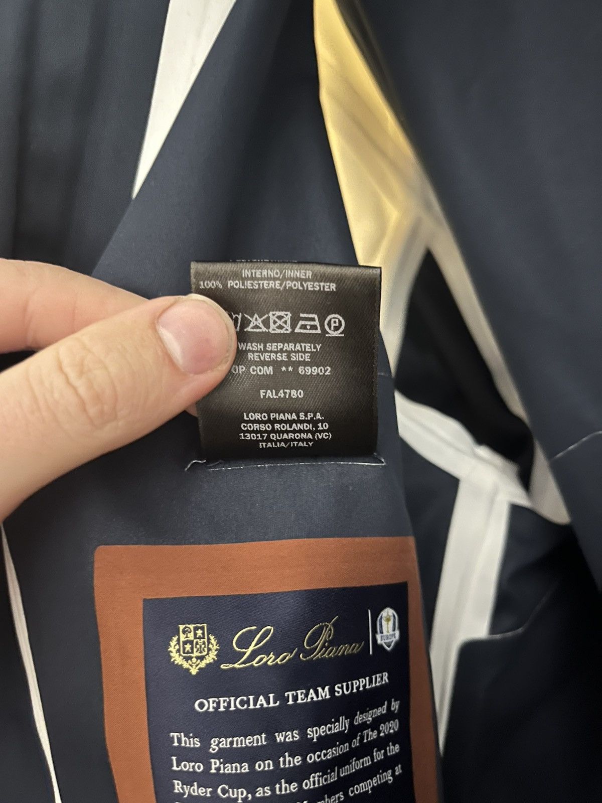 Loro Piana Loro piana blue ryder cup triple storm system windbreaker s Size US S / EU 44-46 / 1 - 4 Thumbnail