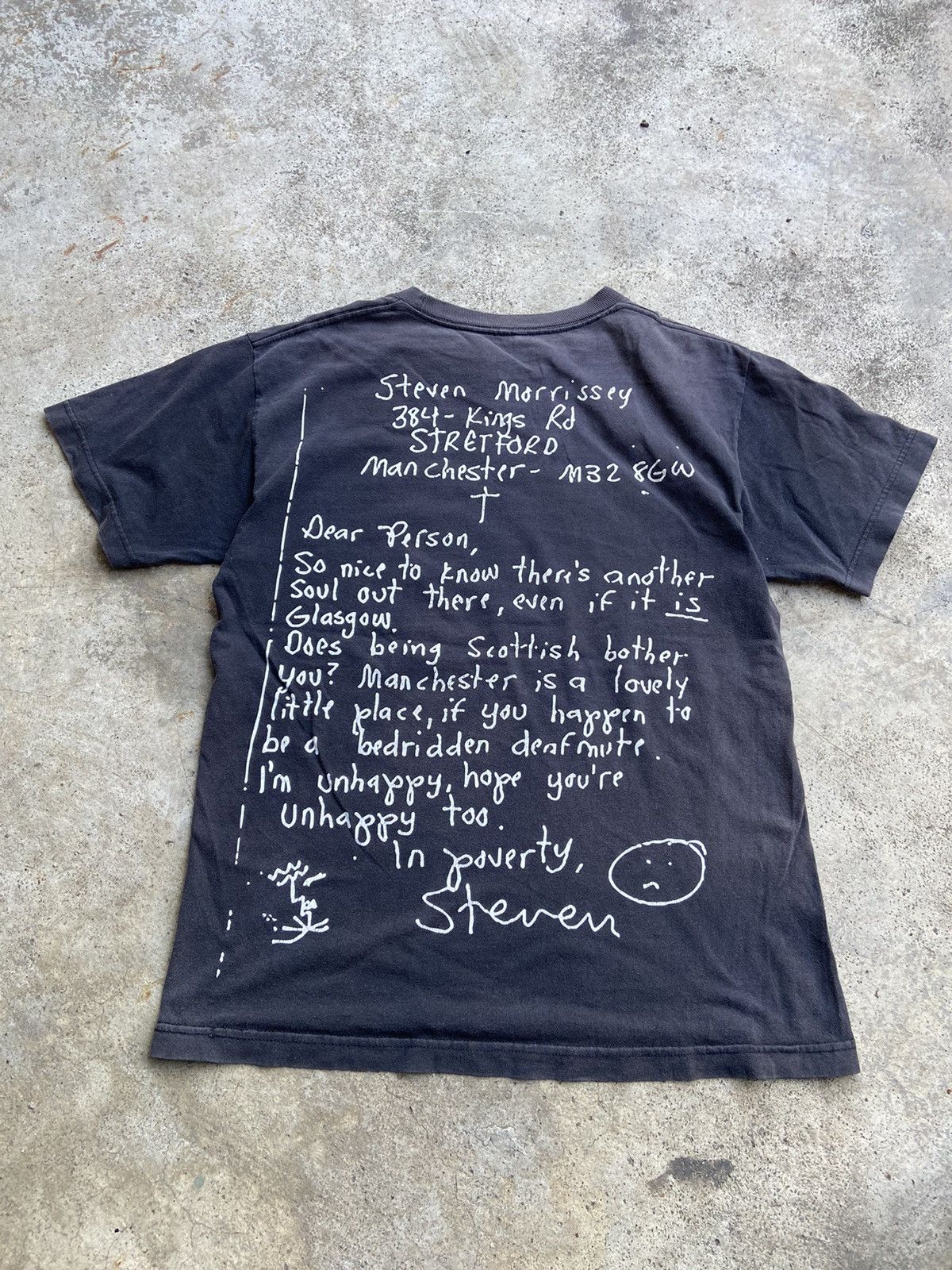 Pleasures SS18 PLEASURES x Morrissey "In Poverty, Steven" Faded Black Size US M / EU 48-50 / 2 - 1 Thumbnail