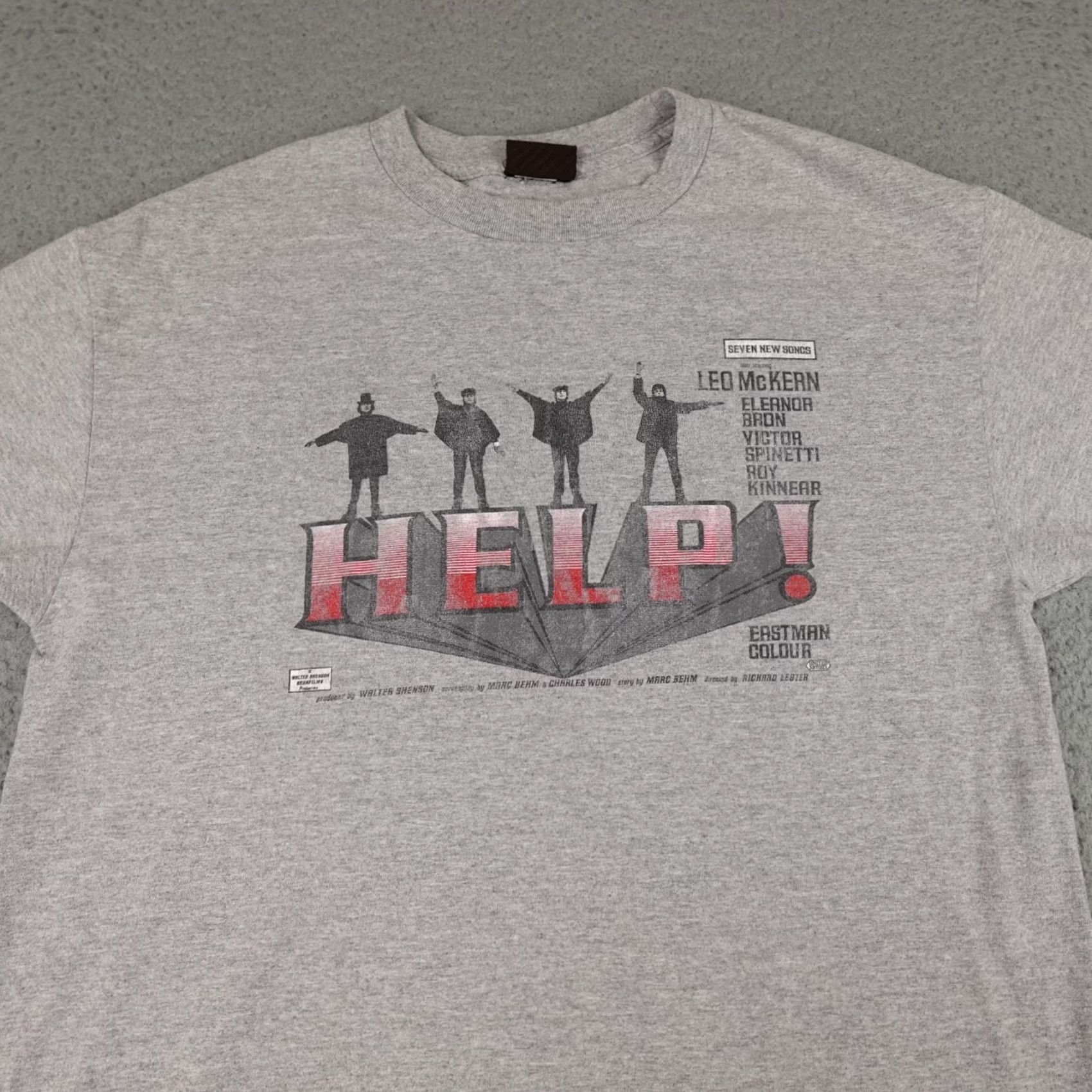 Vintage VINTAGE The Beatles Shirt Mens L Gray Help Short Sleeve Concert Band Graphic Size US L / EU 52-54 / 3 - 4 Thumbnail