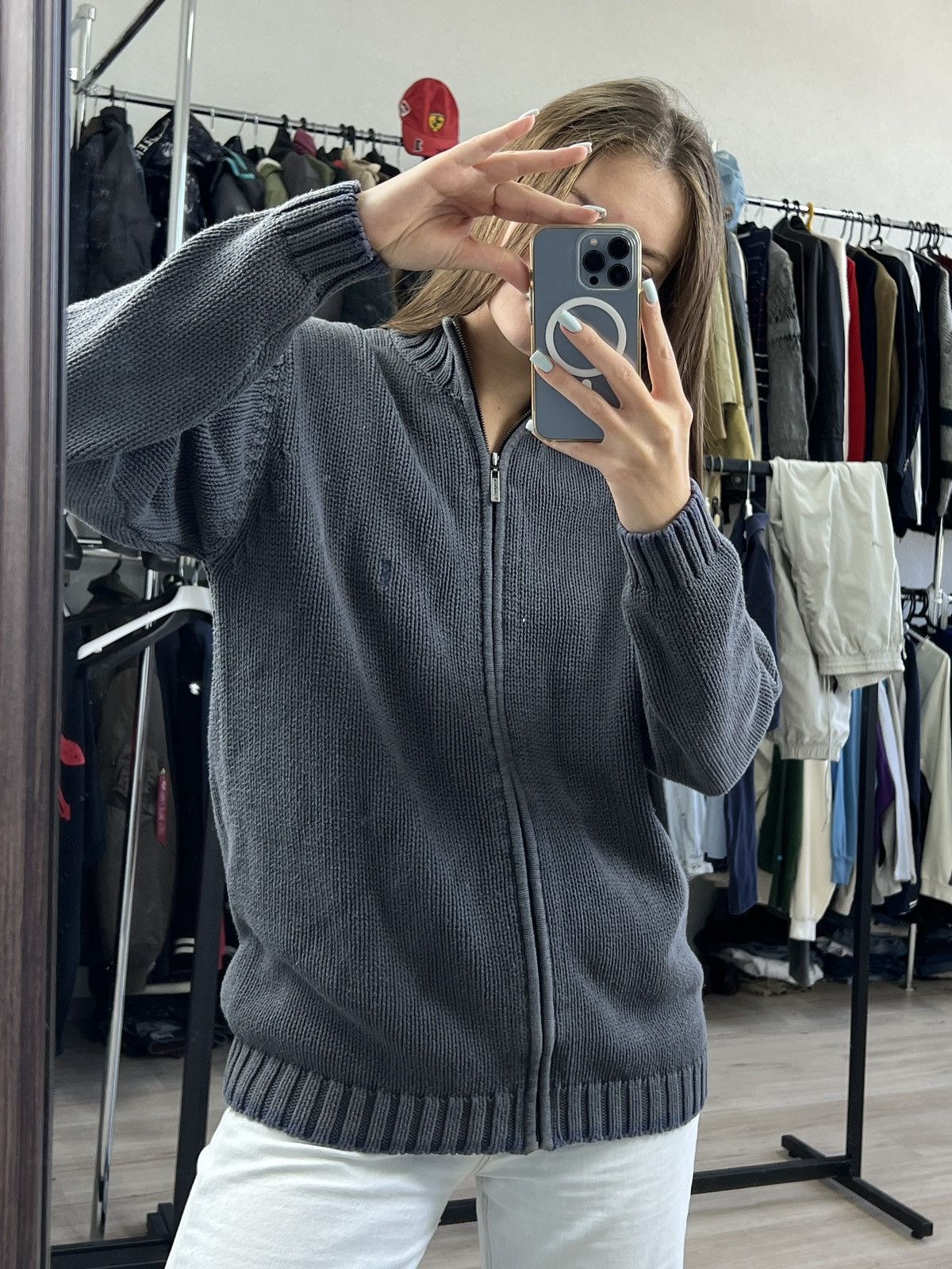 Yves Saint Laurent Yves Saint Laurent Vintage Knitwear Sweater Full Zip Size US M / EU 48-50 / 2 - 2 Thumbnail