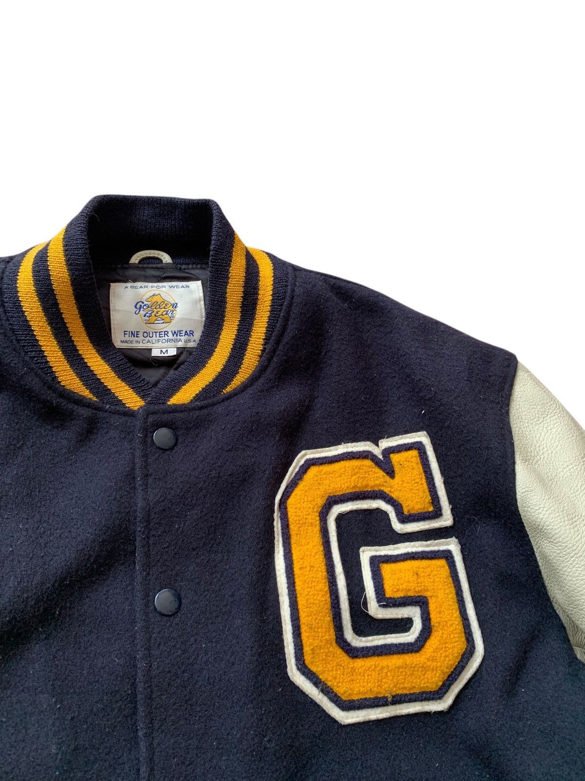 Golden Bear 🔥VTG GOLDEN BEAR WOOL/LEATHER LETTERMAN VARSITY Size US M / EU 48-50 / 2 - 4 Thumbnail