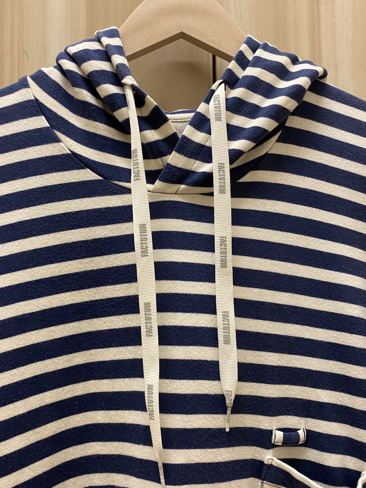 FACTOTUM × Japanese Brand Factotum Japan Woman Stripe Hoodie Size S / US 4 / IT 40 - 4 Thumbnail