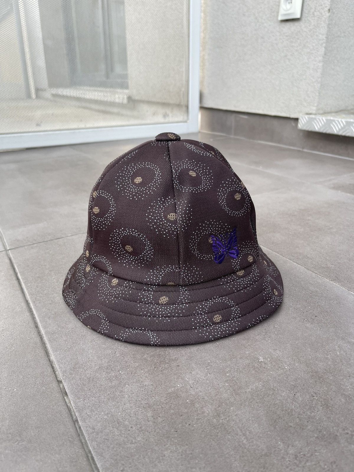 Needles !DS! SS23 Needles Bermuda Poly Jq. Brown Bucket Hat Size ONE SIZE - 9 Thumbnail