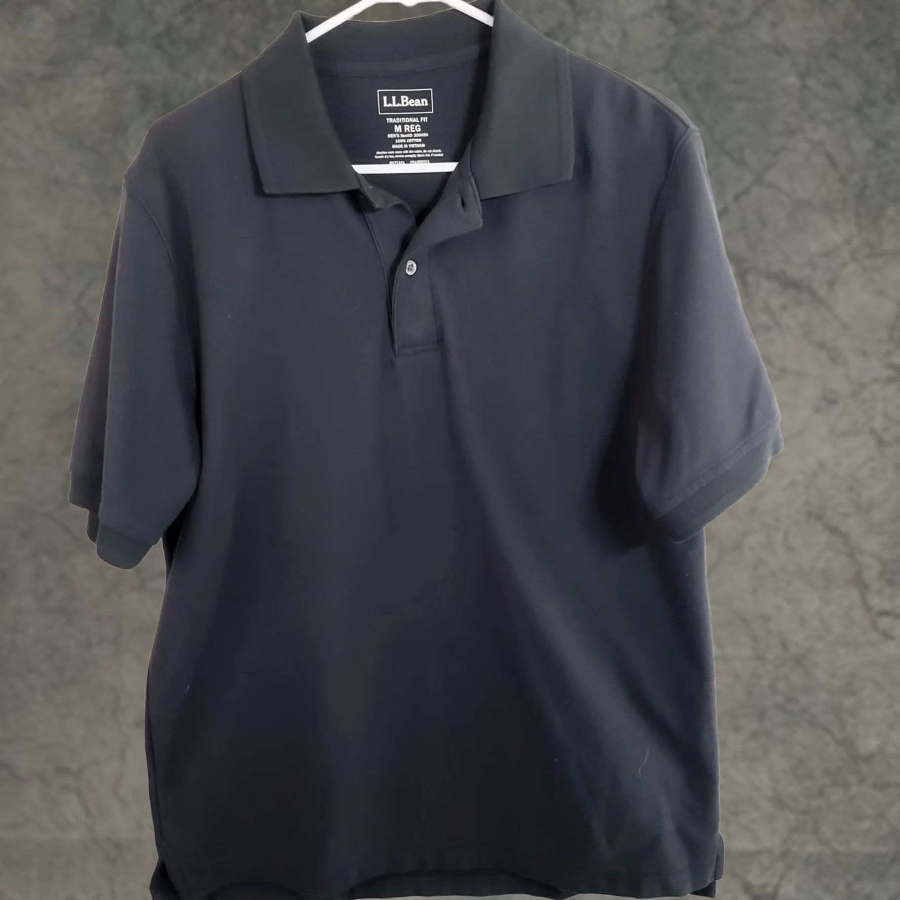 Vintage L.L. Bean Polo Shirt Black Regular Fit Short Sleeve Collared 100% Cotton Mens M Size US M / EU 48-50 / 2 - 1 Thumbnail