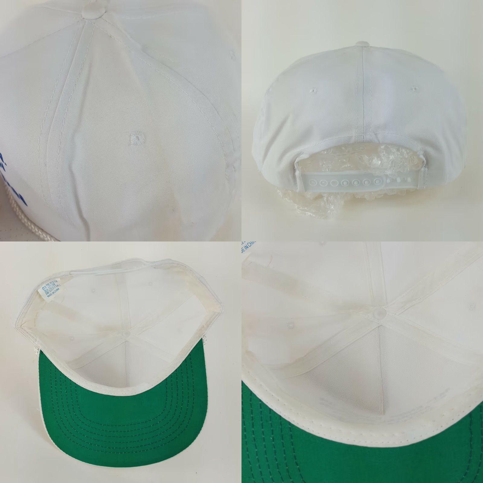 Roper VINTAGE Ramada Inn Adjustable Trucker Hat Snapback Rope White Hipster Cap Hat Men Adjustable White Retro 80s Trucker Hipster Cap Size ONE SIZE - 8 Thumbnail