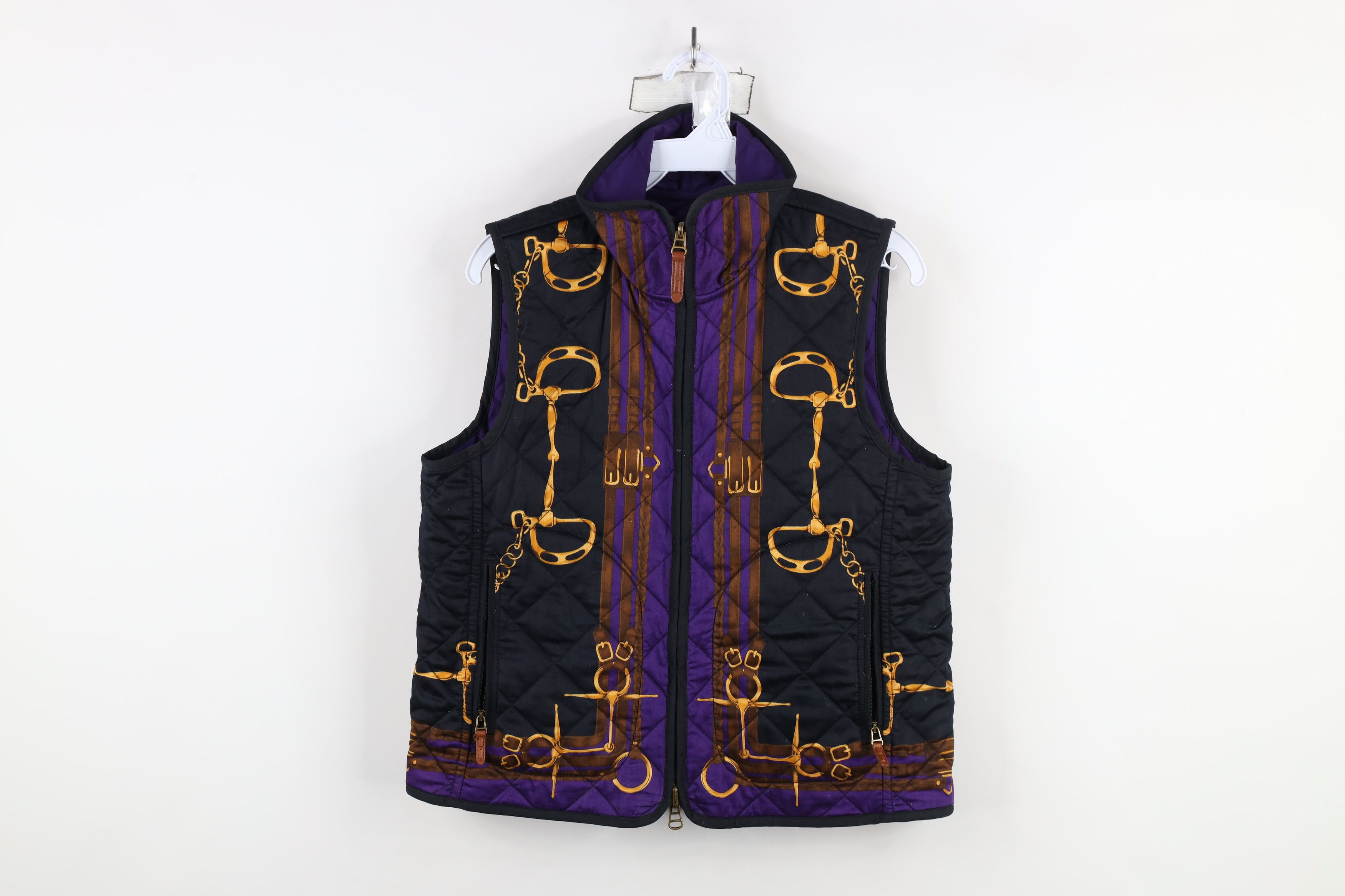 Ralph Lauren × Vintage Vintage 90s Ralph Lauren Quilted Reversible Vest Jacket Size M / US 6-8 / IT 42-44 - 1 Thumbnail