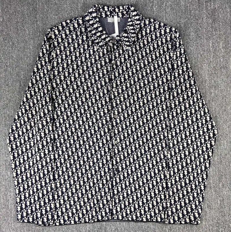 Dior Dior Black Cotton Long Sleeve Shirt for Women 0089 Size XL / US 12-14 / IT 48-50 - 1 Thumbnail