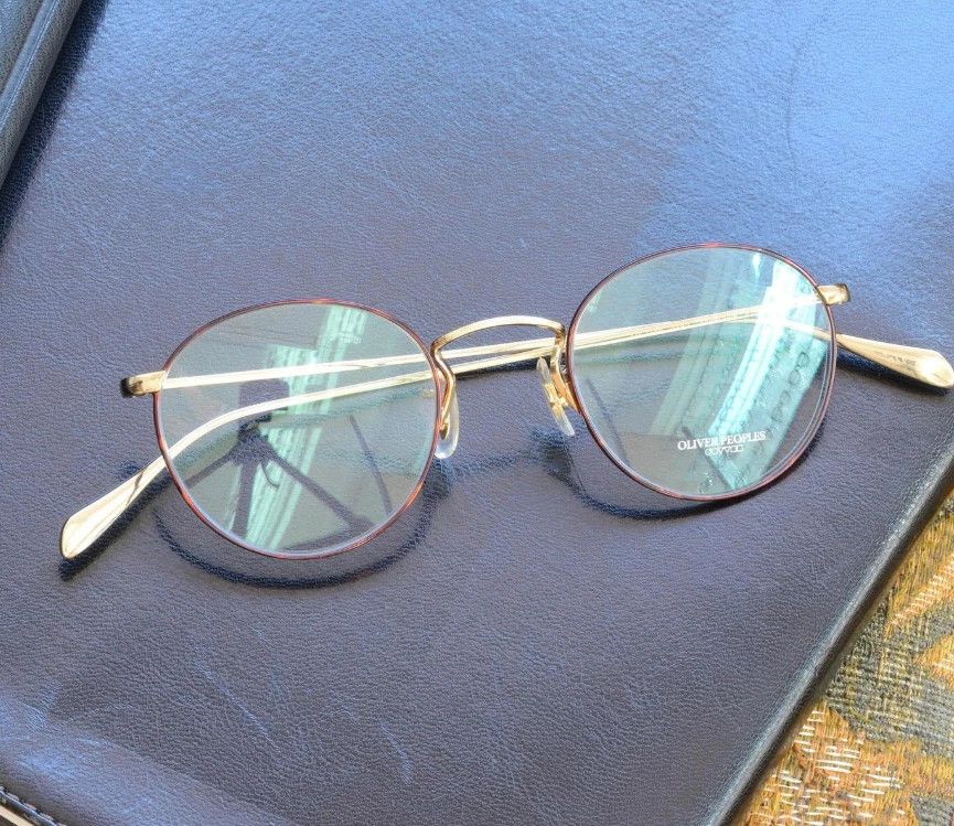 Oliver Peoples 47mm ~ Antique Gold ~ OLIVER PEOPLES COLERIDGE OPTICAL Size ONE SIZE - 3 Thumbnail