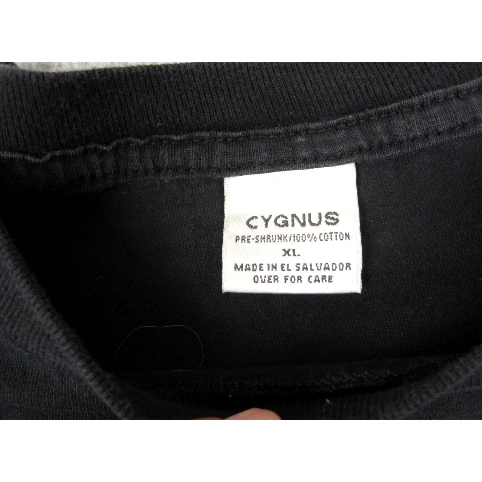 Vintage VINTAGE Cygnus Skull Shirt Mens XL Black Crew Neck Short Sleeve T-Shirt USA Grunge Casual 80s 90s Edition Size US XL / EU 56 / 4 - 4 Thumbnail