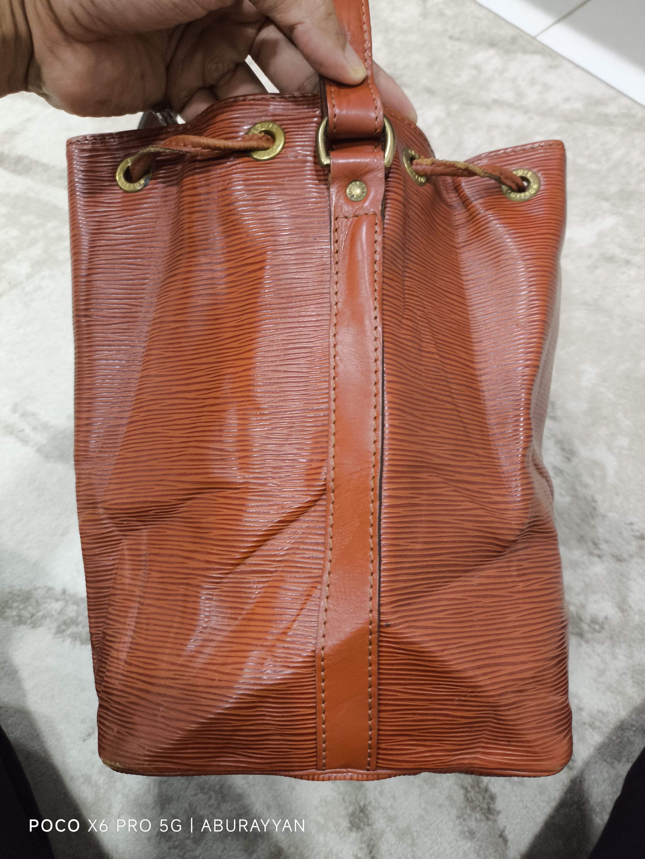 Louis Vuitton Louis Vuitton Brown Epi Leather Petit Noe Shoulder Bag Size ONE SIZE - 6 Thumbnail