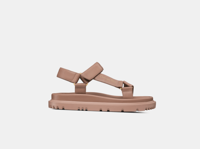 Dior o1w1db10126 KCQ893 D-Wave Sandals in Powder Pink Size US 12 / IT 42 - 1 Thumbnail