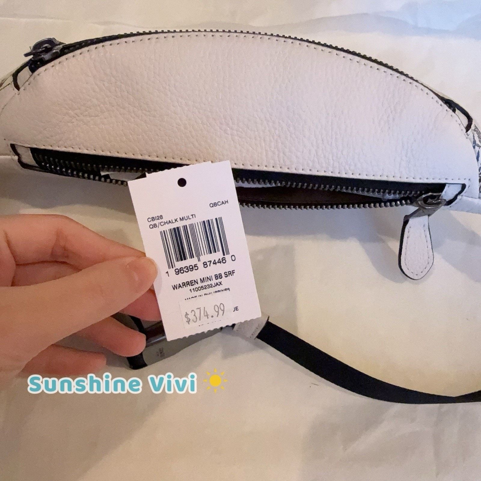 Coach NWT Coach Warren Mini Belt Bag Surf Print CBI28 Chalk Multi Size ONE SIZE - 4 Thumbnail