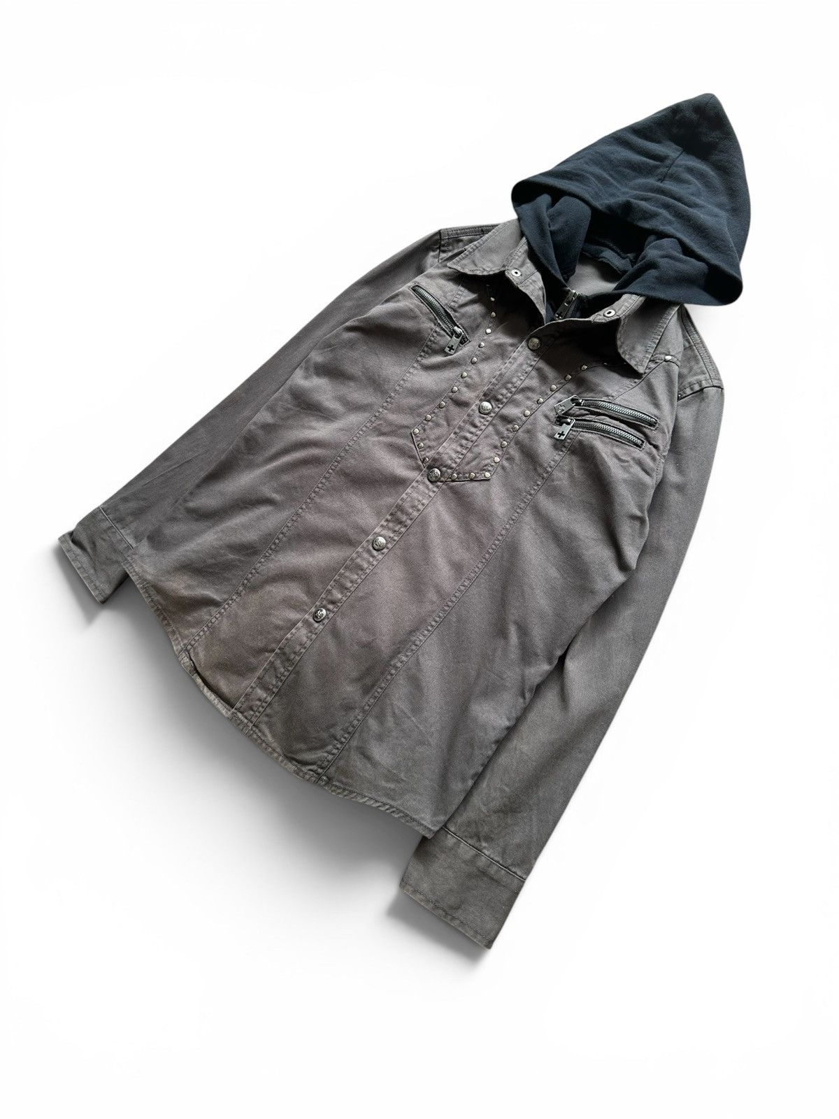 BERNINGS SHO 00's BATSU STUDIO studded zipper shirt Size US M / EU 48-50 / 2 - 5 Thumbnail