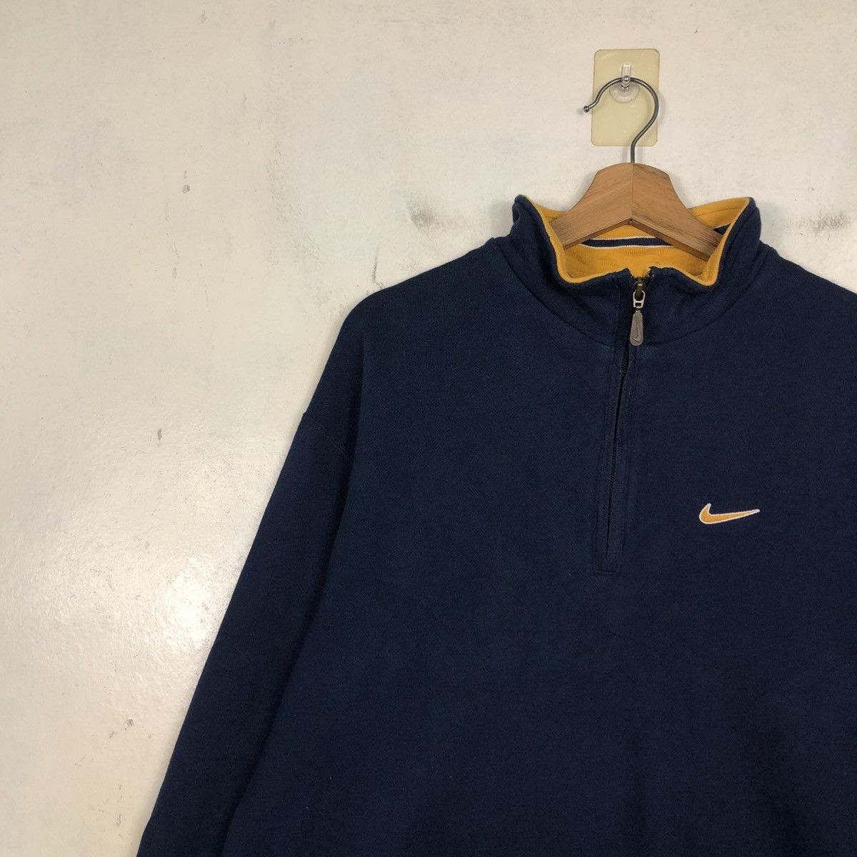 Nike 📌Half Zipper Collar Sweater Nike Small Swoosh Size US M / EU 48-50 / 2 - 9 Thumbnail