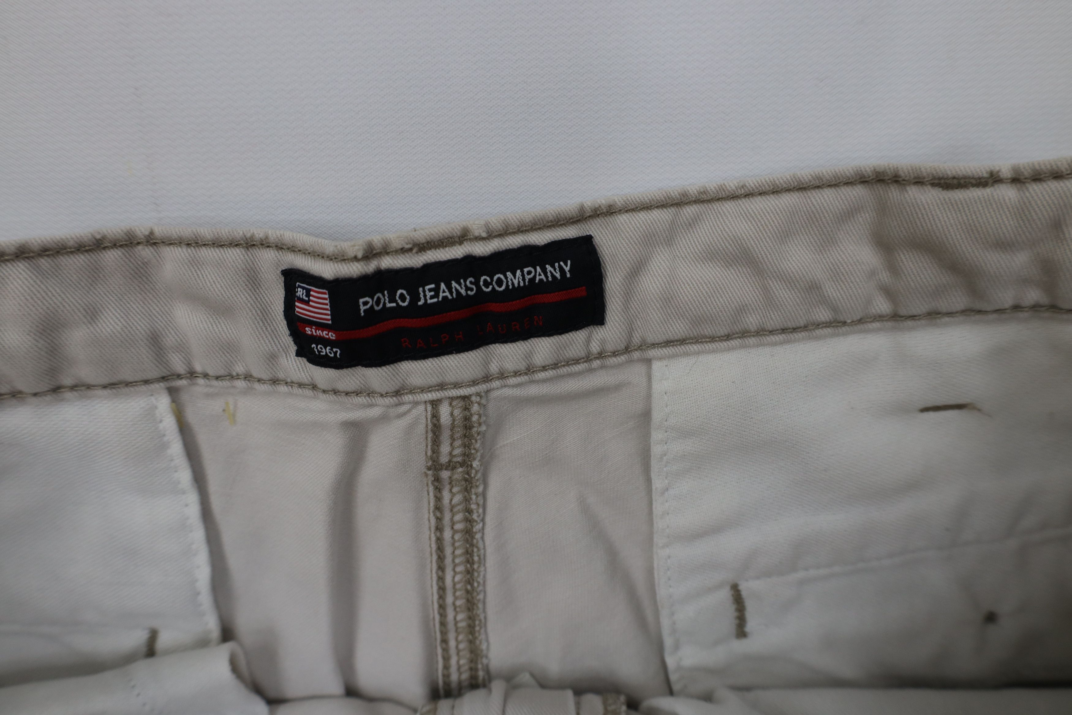 Polo Ralph Lauren Vintage 90s Y2K Ralph Lauren Baggy Bungee Cord Cargo Shorts Size US 30 / EU 46 - 9 Thumbnail