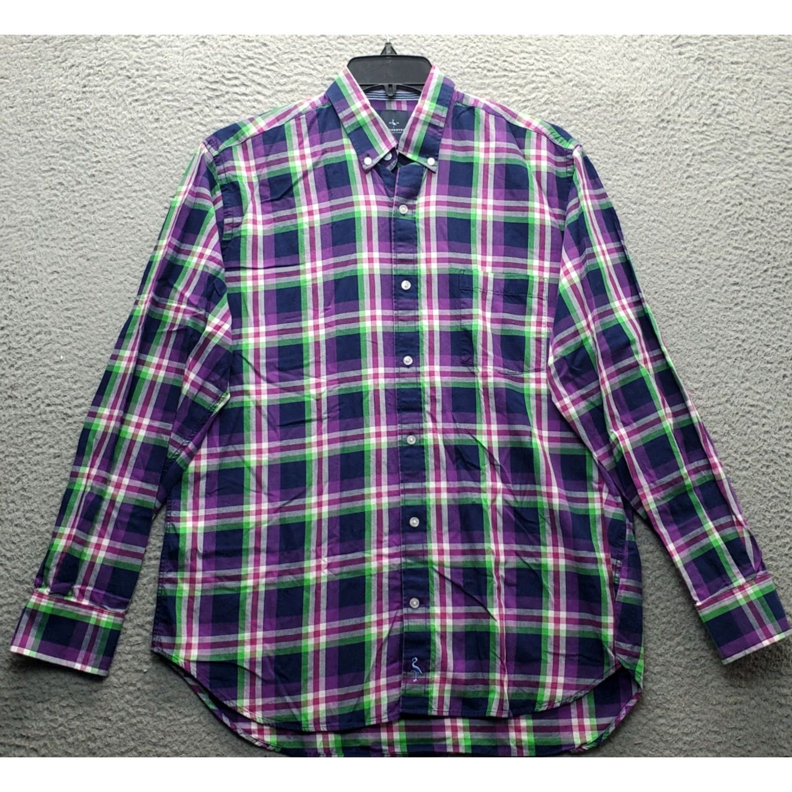 Tailorbyrd TAILORBYRD Flannel Shirt Mens L Multi Plaid Single Pocket Collar Button Down EUC Size US L / EU 52-54 / 3 - 2 Thumbnail