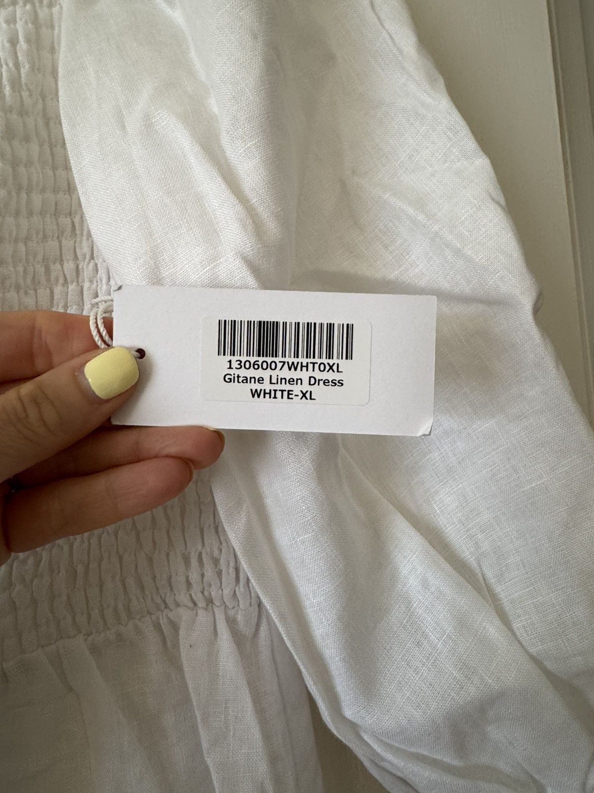 Reformation Reformation Gitane Linen Dress White XL NWT Size XL / US 12-14 / IT 48-50 - 3 Thumbnail