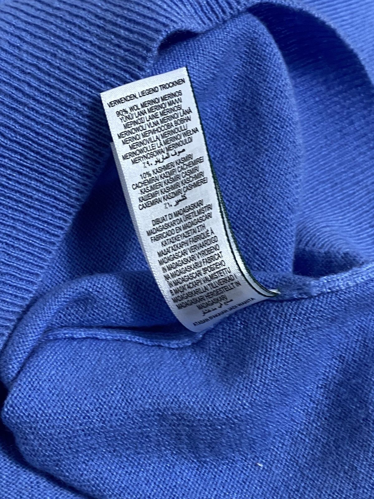 Japanese Brand Autograph M&S Blue Merino Wool & Cashmere Knit Tee S Size S / US 4 / IT 40 - 7 Thumbnail