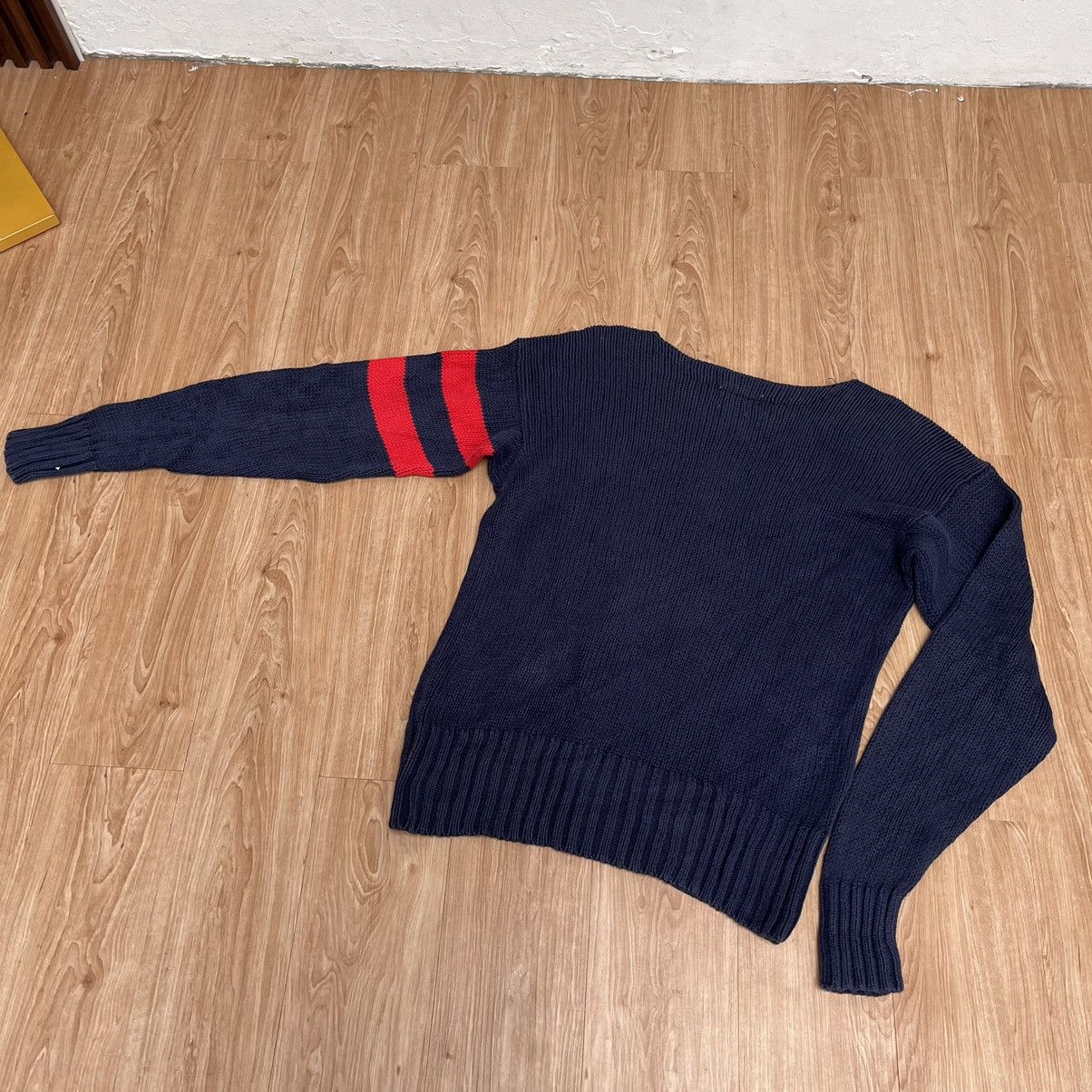 Polo Ralph Lauren × Ralph Lauren × Vintage Vintage 90s Polo Ralph Luren CREST Logo Knitwear Size US L / EU 52-54 / 3 - 6 Thumbnail