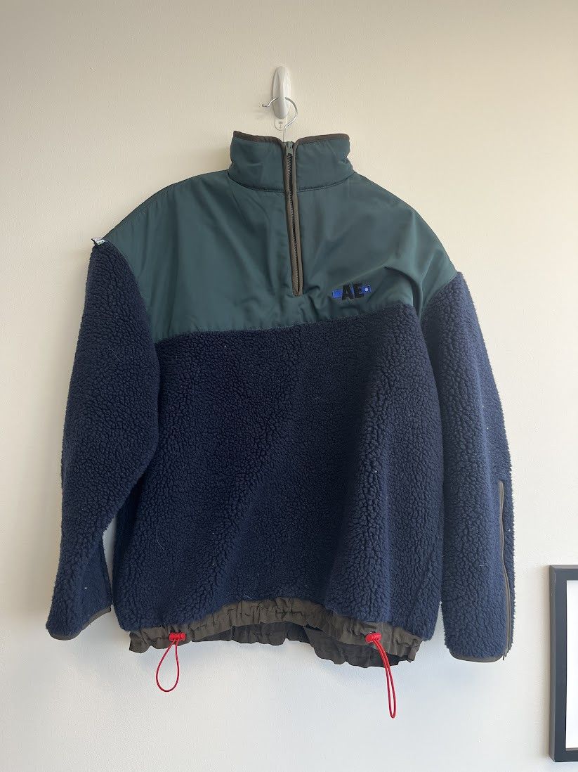 ADER sold ERROR COLOUR BLOCK HALF ZIP FLEECE SIZE A1