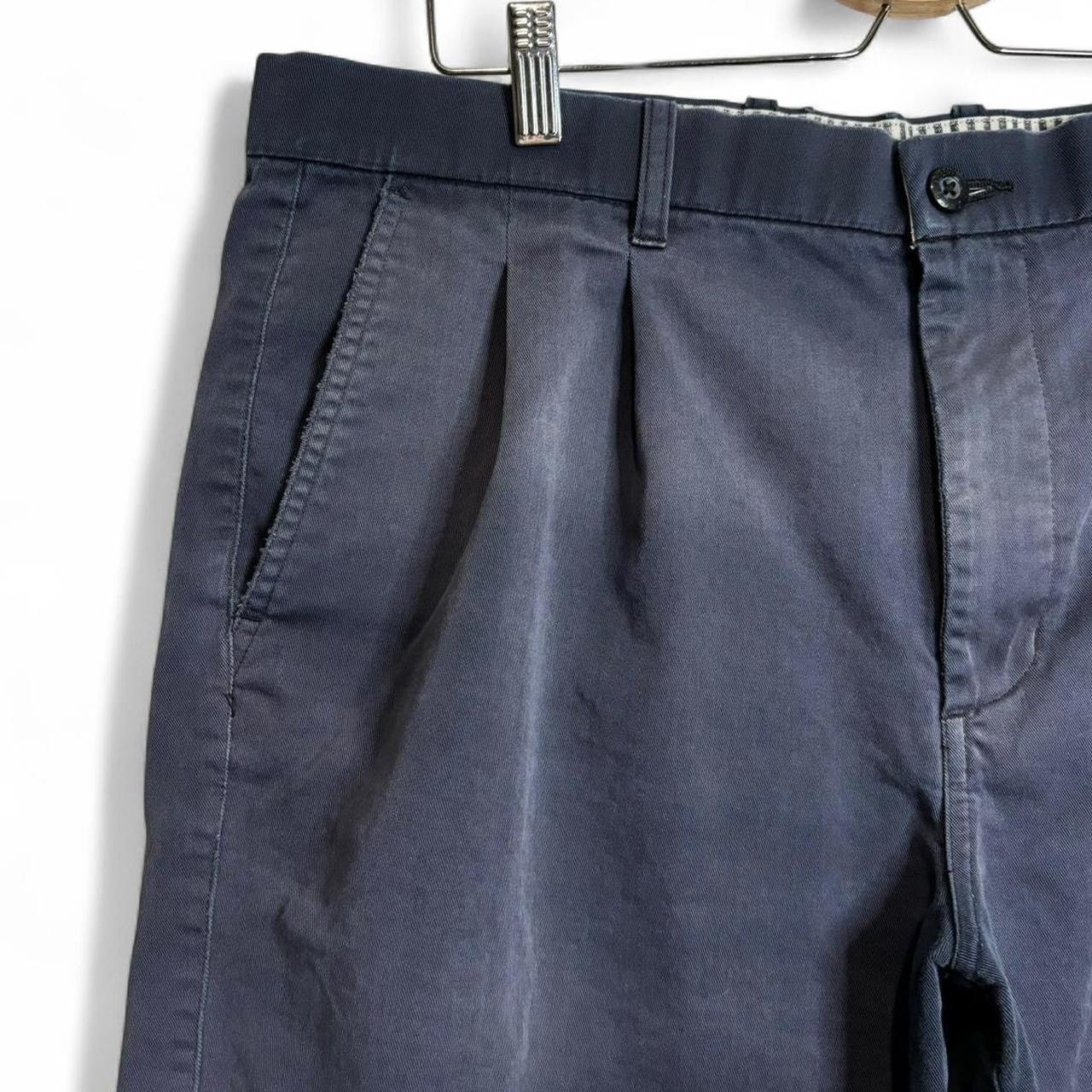 Denver Hayes × Vintage Vintage Style Faded Navy Chino Shorts Size US 36 / EU 52 - 2 Thumbnail