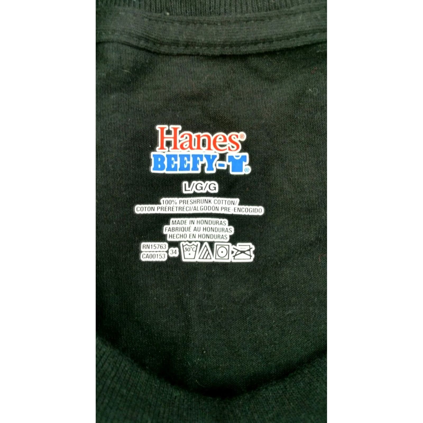 Hanes Garth Brooks World Tour 2014 2015 Black Large T-shirt Mens HB Hanes 100% Cotton Crew Neck Short Sleeve Shirt Regular Size L Color Black Size US L / EU 52-54 / 3 - 8 Thumbnail