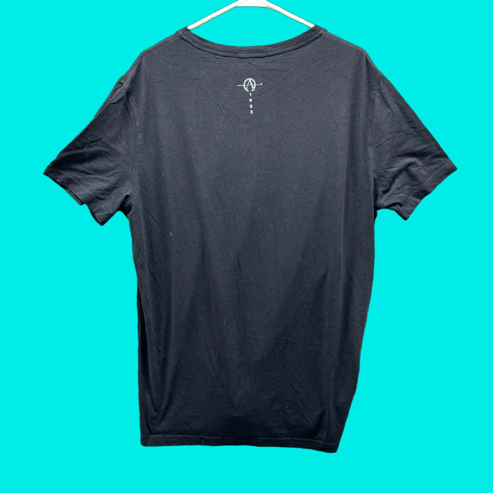 Vintage Greyson Shirt Men Large Black V-Neck T-Shirt Pima Cotton Logo Size US L / EU 52-54 / 3 - 1 Thumbnail