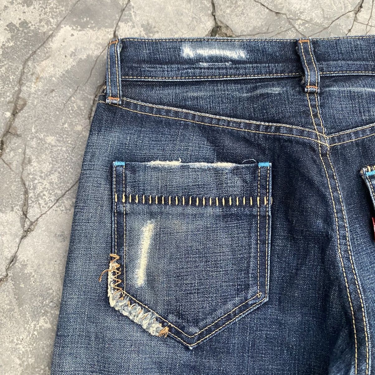 Levi's Made & Crafted Vintage Levis Psychedelic Turquois Flare Size 27" / US 4 / IT 40 - 10 Thumbnail