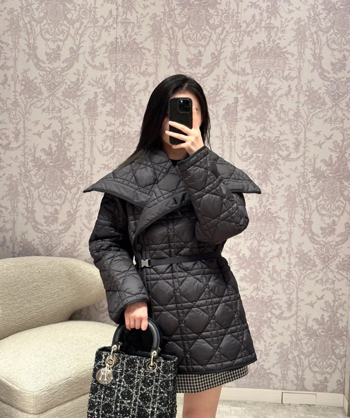 Dior Dior Macrocannage Belted Peacoat Size XS / US 0-2 / IT 36-38 - 8 Thumbnail