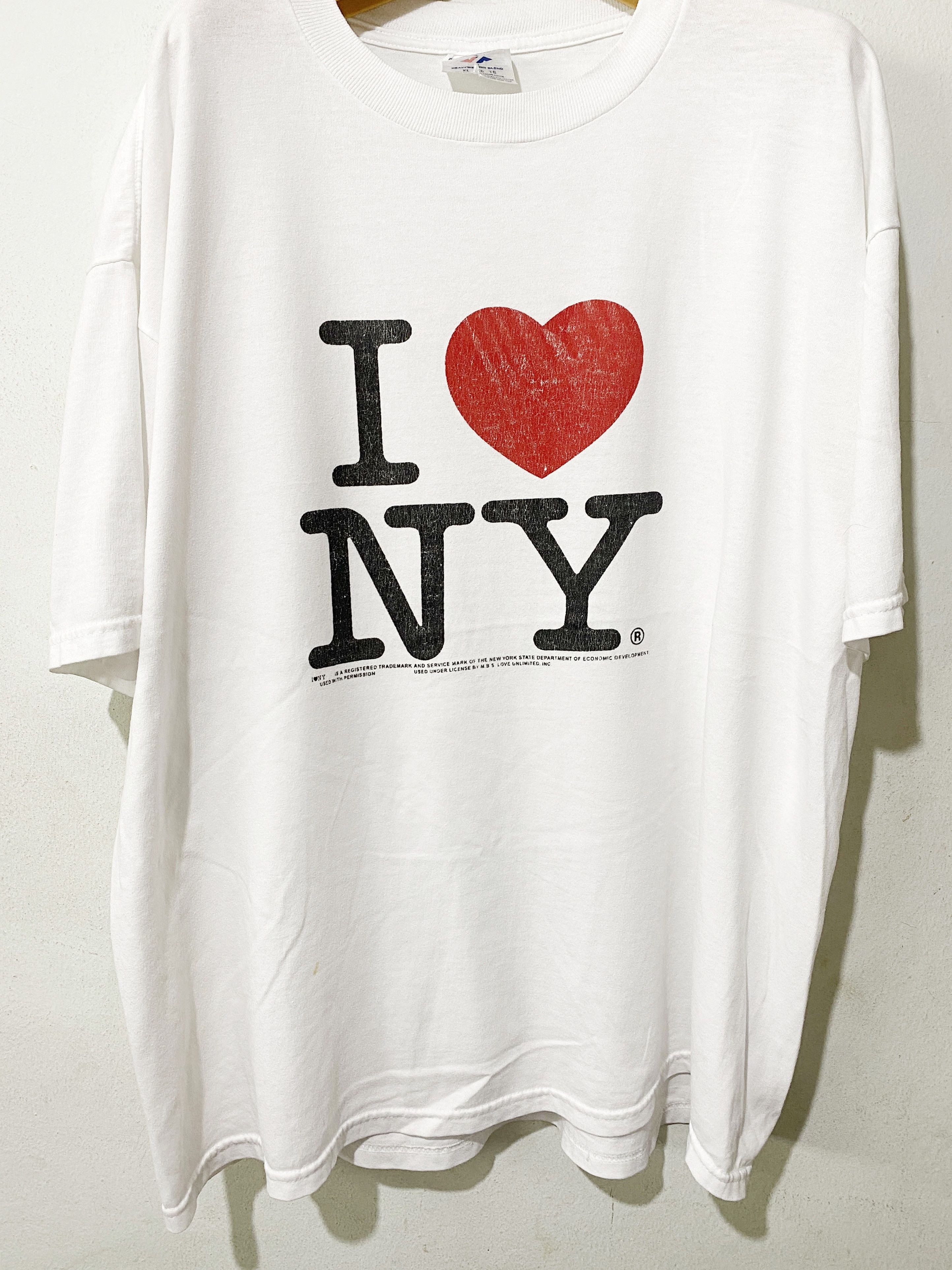 Vintage Vintage I Love NY Shirt Size US XL / EU 56 / 4 - 1 Thumbnail