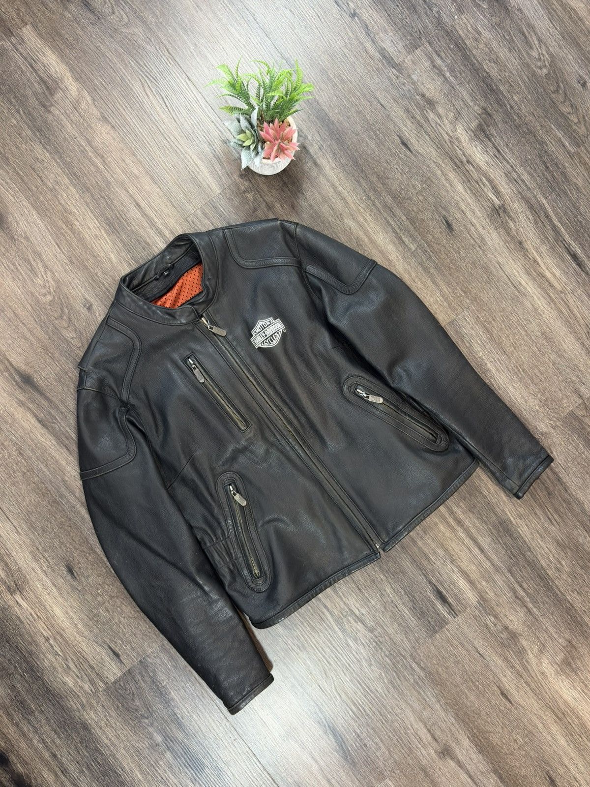 Harley Davidson Harley Davidson Motorcycle Women’s Black Leather Jacket Size L / US 10 / IT 46 - 2 Thumbnail