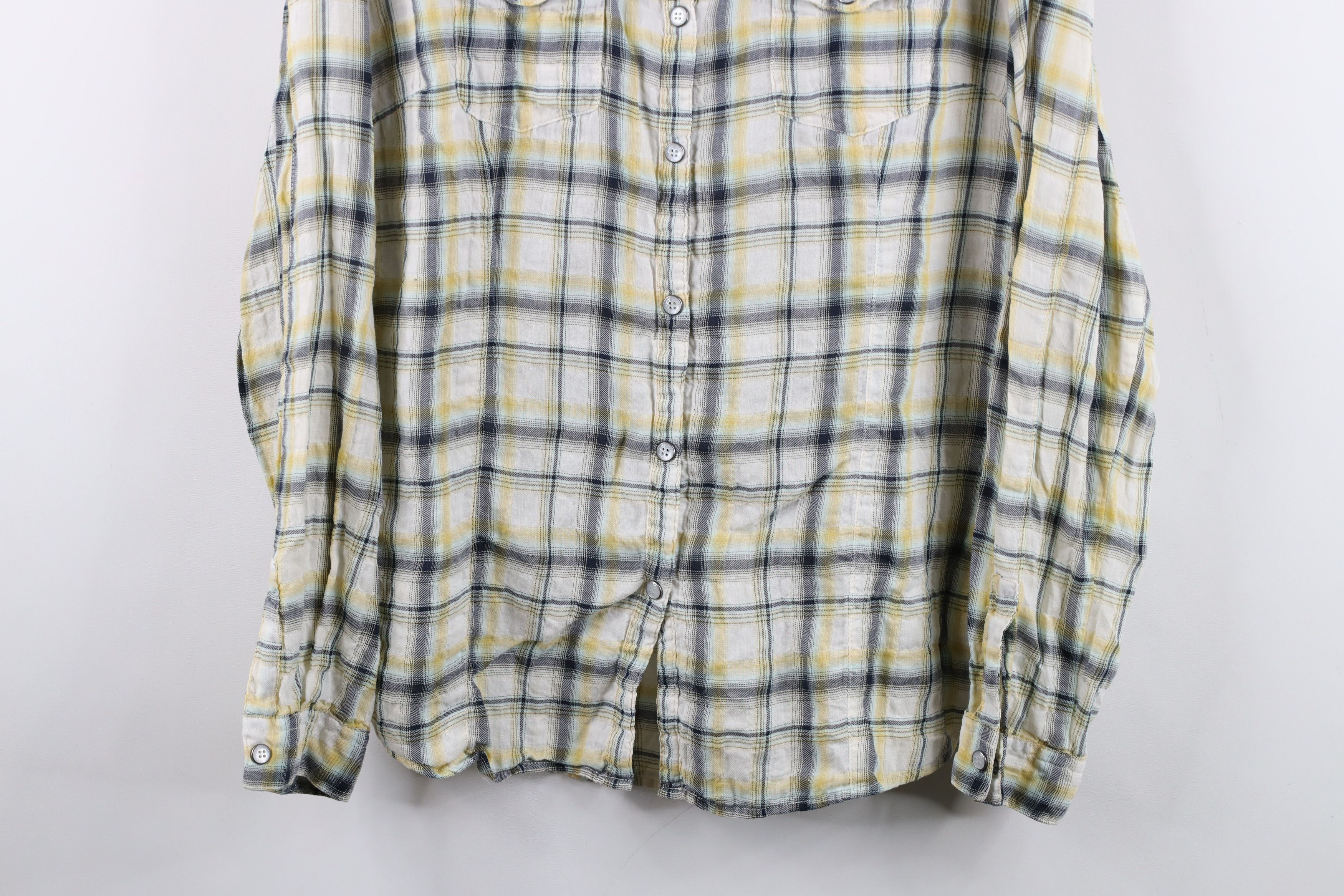 Harley Davidson Vintage Harley Davidson Gauzy Cotton Snap Button Shirt Size US M / EU 48-50 / 2 - 3 Thumbnail