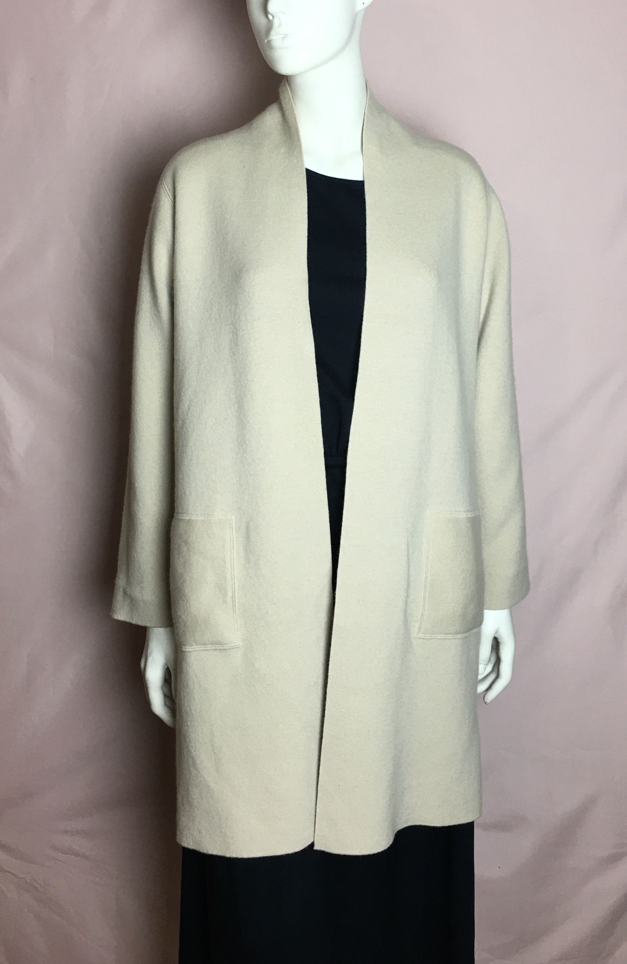 Max Mara Max Mara Studio Wool Open Coat Cardigan Size ONE SIZE - 1 Thumbnail
