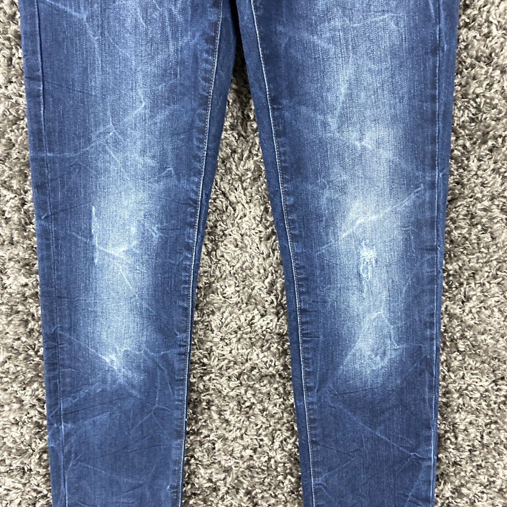 Vintage American Eagle Women's High Rising Jegging 2X Short Distressed Size 28" / US 6 / IT 42 - 3 Thumbnail