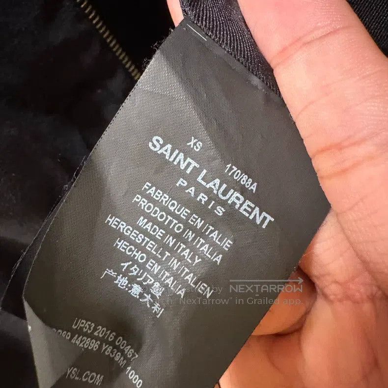 Saint Laurent Paris Saint Laurent Paris Black Velvet Note Jacket Size US S / EU 44-46 / 1 - 3 Thumbnail