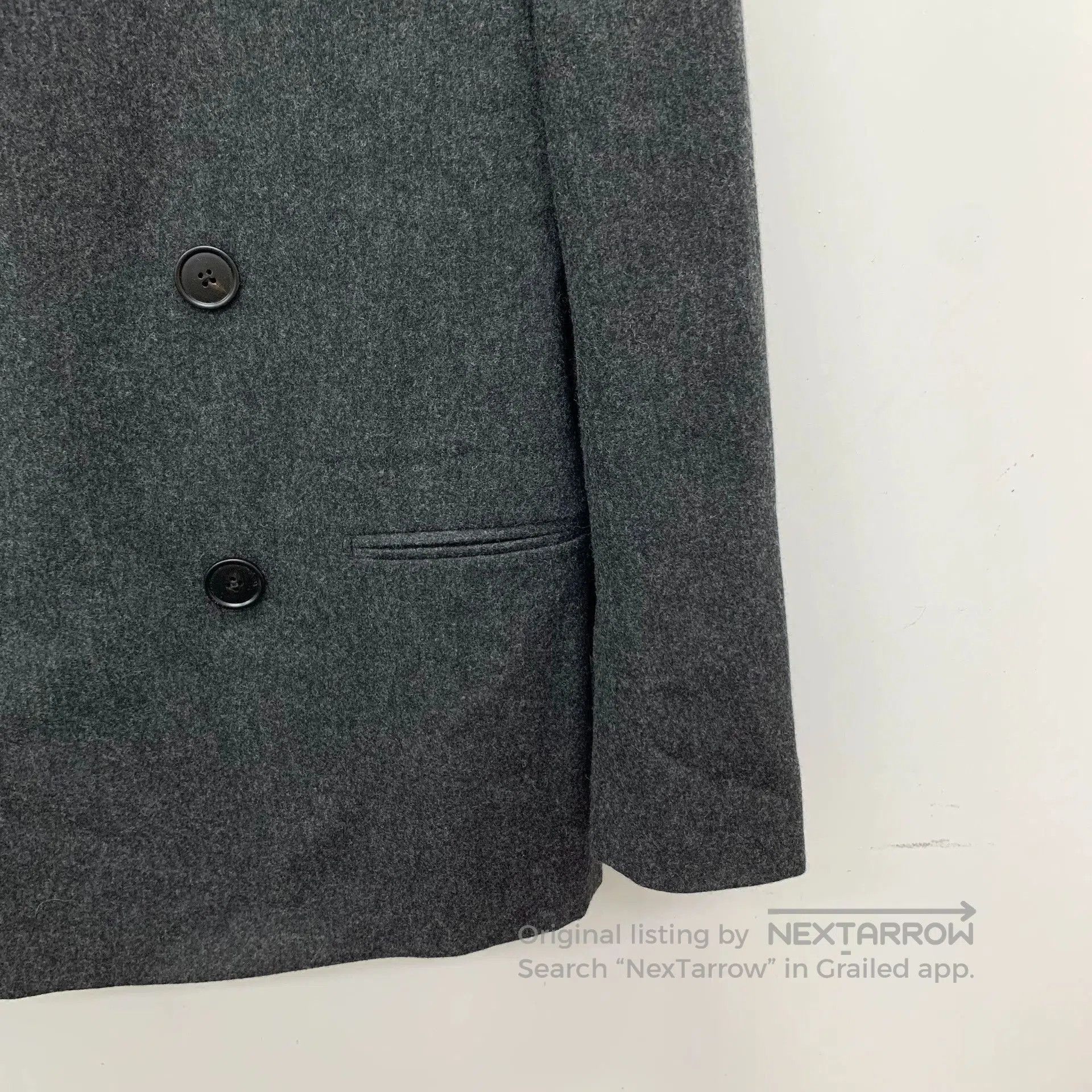 Hermes Hermes Gray Wool Double-Breasted Blazer. Size US S / EU 44-46 / 1 - 4 Thumbnail