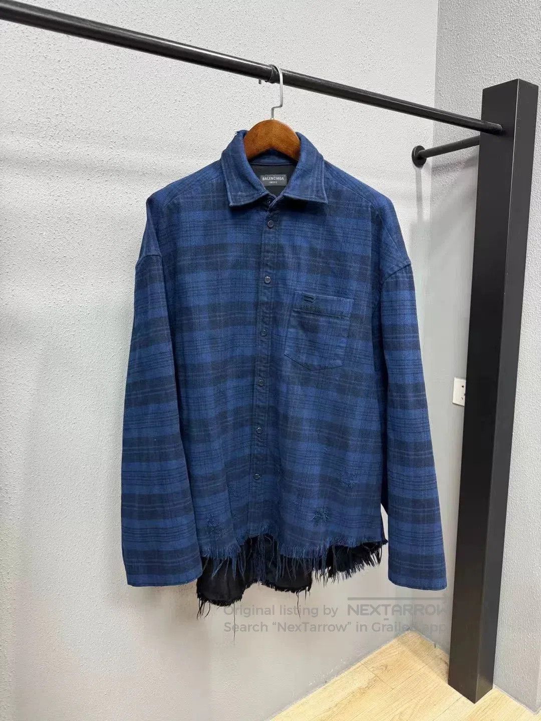 Balenciaga Balenciaga Distressed Quilted Shirt. Size US S / EU 44-46 / 1 - 1 Thumbnail