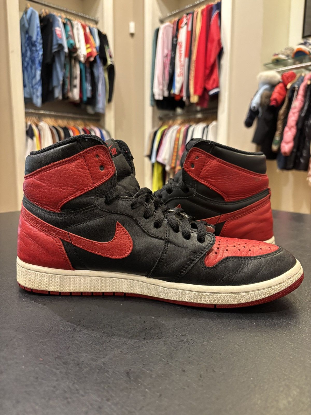 Jordan Brand Jordan 1 Retro ‘Bred’ Size US 11 / EU 44 - 3 Thumbnail